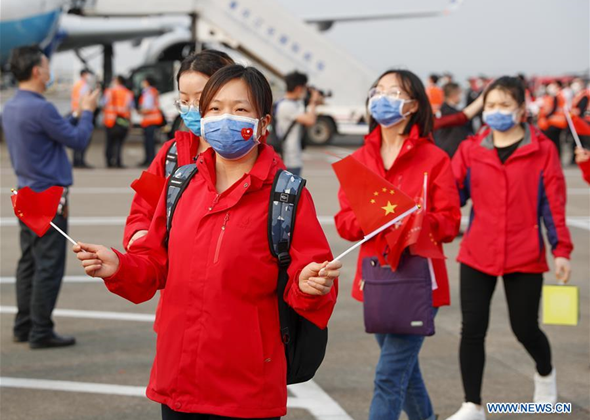 Medical Workers Return Home After Finishing Their Task in Hu